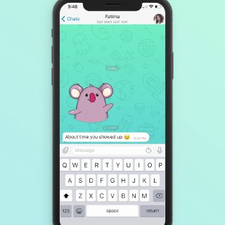 Подборка стикеров по emoji.