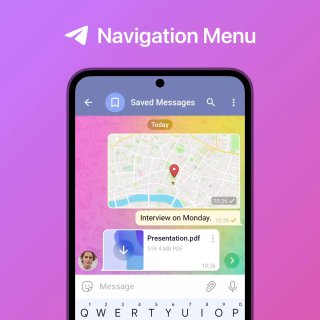 Навигация по недавним чатам.