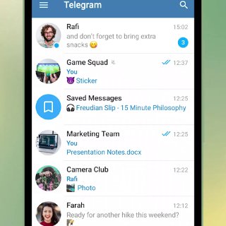 Предварительный просмотр чатов