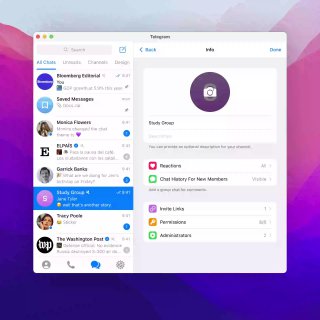 Анимированные изображения профиля на macOS.