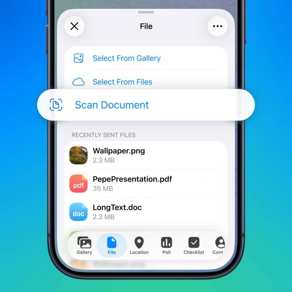 Сканер документов на iOS